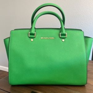 Brand New, Never Used Selma Lg Satchel in Kelly Green